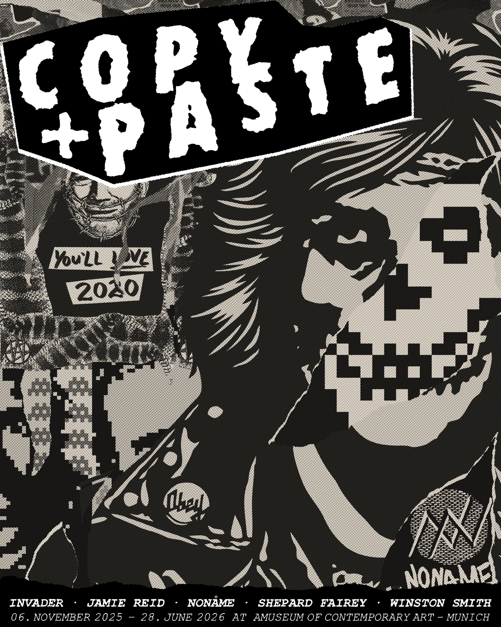 Exhibition Munich - Shepard Fairey, Invader, NoNAME, Jamie Reid, Winston Smith 